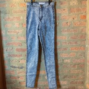 american apparel > acid wash high waist jeans